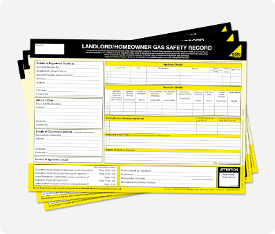 Landlord/Homeowner Gas Safety Record form highlighting essential details for gas safety inspections, relevant for homebuyers ensuring valid Gas Safety Certificate compliance.
