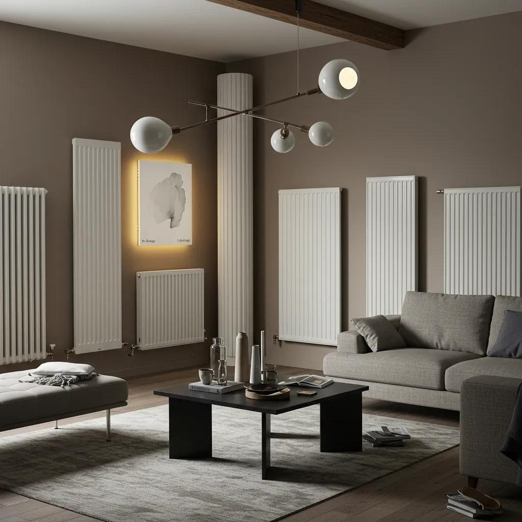 Cozy living room with various types of home radiators enhancing comfort and design